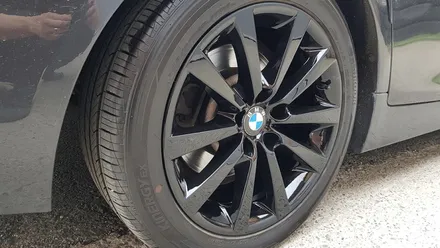 BMW 528i 휠복원 휠 도색 후기 유광블랙 휠도색 분체도장 리더스휠 / 시흥시 죽율동