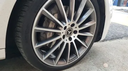 벤츠 E클래스 E350 다이아컷팅 휠복원 휠도색 안산휠복원 분체도장 리더스휠 / 시흥시 죽율동