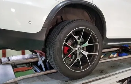 벤츠 GLC220 D 쿠페 휠긁힘 찍힘 휠복원 하이그로시 블랙 휠도색 분체도장 / 시흥시 죽율동