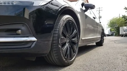 볼보 S90 B5 휠복원 블랙유광 휠도색 분체도색 리더스휠 / 시흥시 죽율동