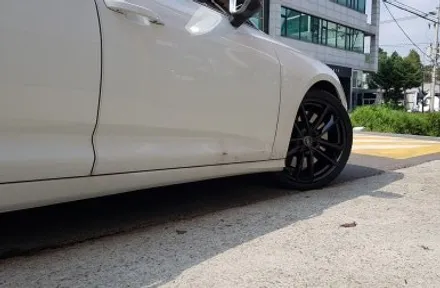 아우디 S6 21인치 휠복원 유광블랙 휠도색 분체도장 / 시흥시 죽율동