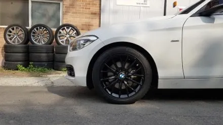 BMW 1시리즈 118D 휠복원 블랙휠 휠도색 분체도장 리더스휠 / 시흥시 죽율동