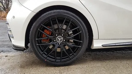 자동차 휠 도색 벤츠 A45 AMG 휠복원 블랙반무광 휠도색 분체도색 리더스휠 / 시흥시 죽율동