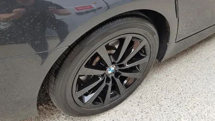 BMW 528i 휠복원 휠 도색 후기 유광블랙 휠도색 분체도장 리더스휠 / 시흥시 죽율동