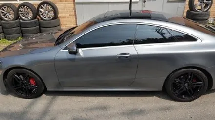 벤츠 E220D E클래스 쿠페 휠복원 블랙휠 휠도색 분체도색 / 시흥시 죽율동