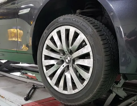 BMW 528i 휠복원 휠 도색 후기 유광블랙 휠도색 분체도장 리더스휠 / 시흥시 죽율동