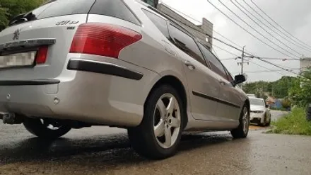 푸조 407 SW 그레이 실버 휠복원 휠도색 분체도장 리더스휠 / 시흥시 죽율동