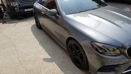 벤츠 E220D E클래스 쿠페 휠복원 블랙휠 휠도색 분체도색 / 시흥시 죽율동