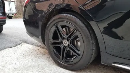 벤츠 S400 19인치 휠복원 블랙 휠도색 분체도색 부천휠도색 / 시흥시 죽율동