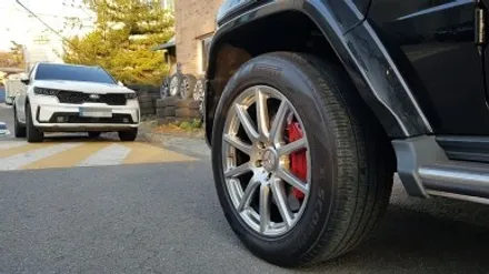 리더스휠 벤츠 지바겐 G63AMG 휠복원 블랙하이퍼 휠도색 분체도색 / 시흥시 죽율동