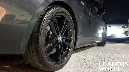 BMW 휠도색 4시리즈 430I 19인치 704M 휠 유광 블랙 리더스휠 / 시흥시 죽율동