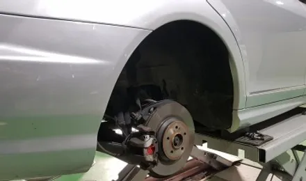 벤츠 W221 S550 휠복원 실버 컬러 휠도색 분체도색 / 시흥시 죽율동