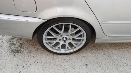 BMW 4세대 E46 320i 실버 휠복원 휠도색 분채도색 리더스휠 / 시흥시 죽율동