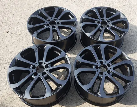 벤츠 ML GLE250 휠복원 다크 크롬쉐도우 휠도색 분체도장 리더스휠 / 시흥시 죽율동