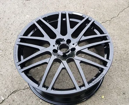 벤츠 S63 AMG BRABUS 모노블럭 F 휠복원 블랙유광 휠도색 분채도장 / 시흥시 죽율동