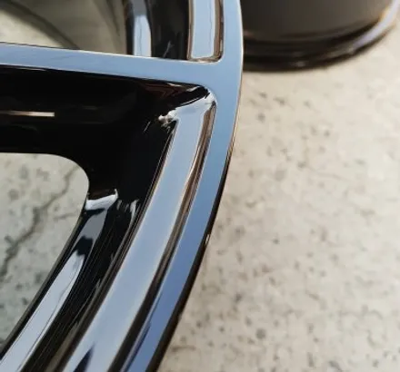 벤츠 GLC220 D 쿠페 휠긁힘 찍힘 휠복원 하이그로시 블랙 휠도색 분체도장 / 시흥시 죽율동