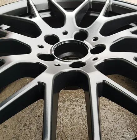 자동차 휠 도색 벤츠 A45 AMG 휠복원 블랙반무광 휠도색 분체도색 리더스휠 / 시흥시 죽율동