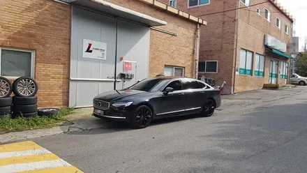 볼보 S90 B5 휠복원 블랙유광 휠도색 분체도색 리더스휠 / 시흥시 죽율동