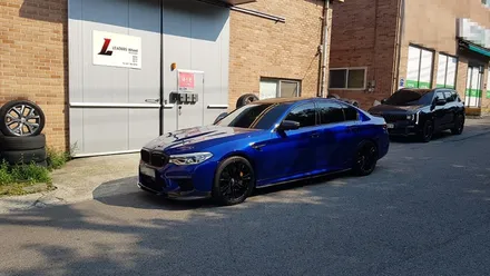 BMW F90 M5 706M 휠복원 하이그로시 블랙 휠도색 분체도장 리더스휠 / 시흥시 죽율동