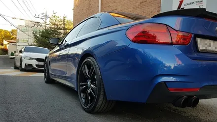 BMW F32 4시리즈 휠복원 유광블랙 휠도색 분체도장 리더스휠 / 시흥시 죽율동