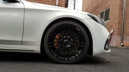 벤츠 S63 AMG BRABUS 모노블럭 F 휠복원 블랙유광 휠도색 분채도장 / 시흥시 죽율동