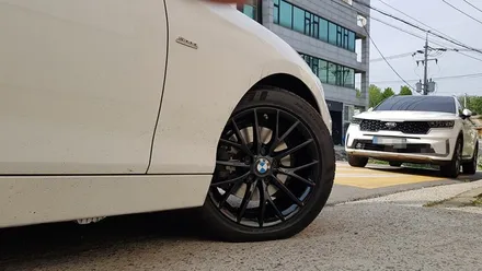 BMW 1시리즈 118D 휠복원 블랙휠 휠도색 분체도장 리더스휠 / 시흥시 죽율동