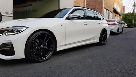 BMW 3시리즈 휠 도색 비용 유광 블랙휠 휠도색 분체도장 / 시흥시 죽율동