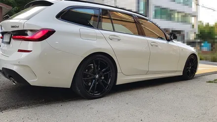 BMW 3시리즈 휠 도색 비용 유광 블랙휠 휠도색 분체도장 / 시흥시 죽율동