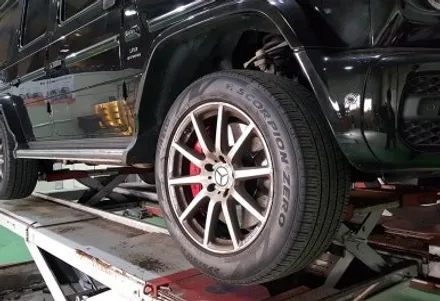리더스휠 벤츠 지바겐 G63AMG 휠복원 블랙하이퍼 휠도색 분체도색 / 시흥시 죽율동