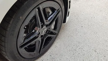 벤츠 A35 AMG 분체도장 블랙유광 휠도색 휠복원 리더스휠 / 시흥시 죽율동