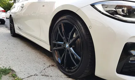 BMW 3시리즈 휠 도색 비용 유광 블랙휠 휠도색 분체도장 / 시흥시 죽율동