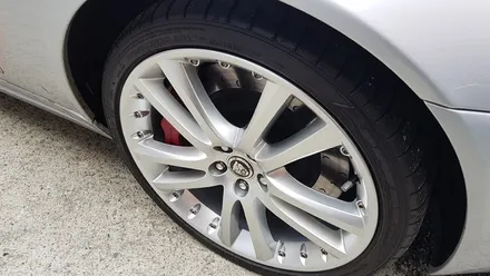 재규어 X150 XKR 휠복원 하이퍼실버 휠도색 분채도색 리더스휠 / 시흥시 죽율동
