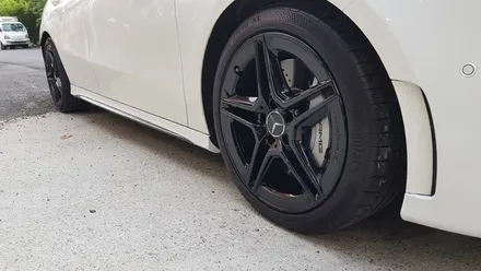 벤츠 A35 AMG 분체도장 블랙유광 휠도색 휠복원 리더스휠 / 시흥시 죽율동