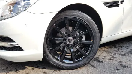 벤츠 SLK 200 유광블랙 휠도색 휠복원 분채도장 / 시흥시 죽율동