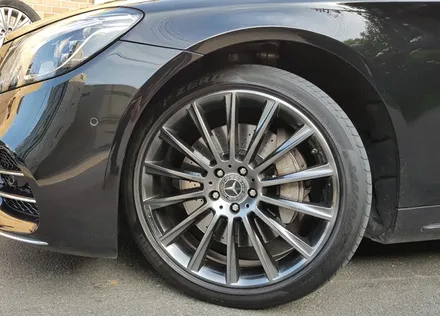 벤츠 S350 휠복원 고스트크롬 휠도색 분체도색 / 시흥시 죽율동