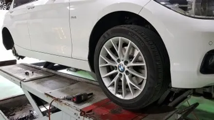 BMW 1시리즈 118D 휠복원 블랙휠 휠도색 분체도장 리더스휠 / 시흥시 죽율동