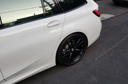 BMW 3시리즈 휠 도색 비용 유광 블랙휠 휠도색 분체도장 / 시흥시 죽율동