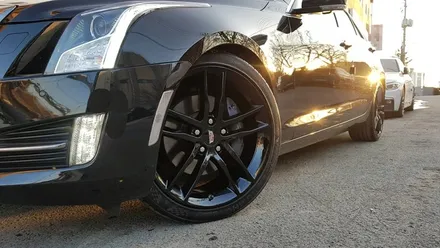 캐딜락 ATS 휠복원 비용 블랙유광 휠도색 분체도장 리더스휠 / 시흥시 죽율동