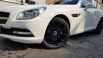벤츠 SLK 200 유광블랙 휠도색 휠복원 분채도장 / 시흥시 죽율동