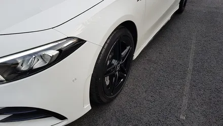 벤츠 A35 AMG 분체도장 블랙유광 휠도색 휠복원 리더스휠 / 시흥시 죽율동