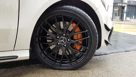 자동차 휠 도색 벤츠 A45 AMG 휠복원 블랙반무광 휠도색 분체도색 리더스휠 / 시흥시 죽율동