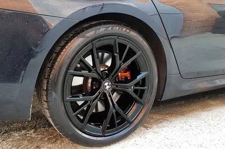 BMW 5시리즈 G30 530i 휠복원 블랙유광 휠도색 분체도장 리더스휠 / 시흥시 죽율동