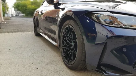 BMW M4 블랙무광 분체도색 휠도색 휠복원 리더스휠 / 시흥시 죽율동