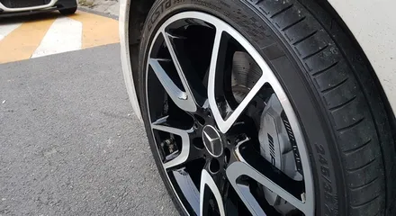 벤츠 E43 AMG 자동차 휠 긁힘 휠복원 블랙폴리싱 휠도색 분체도색 리더스휠 / 시흥시 죽율동