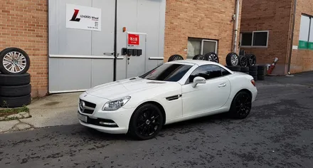 벤츠 SLK 200 유광블랙 휠도색 휠복원 분채도장 / 시흥시 죽율동