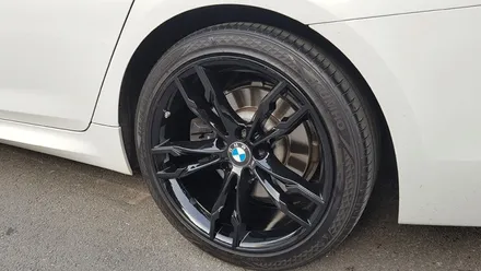 BMW 520D 하이그로시 블랙 분채도장 휠도색 휠복원 리더스휠 / 시흥시 죽율동