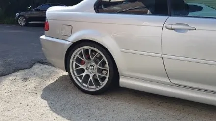 BMW E46 M3 163M 휠복원 하이퍼실버 휠도색 분채도장 리더스휠 / 시흥시 죽율동