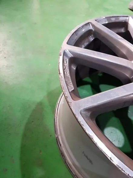 리더스휠 벤츠 지바겐 G63AMG 휠복원 블랙하이퍼 휠도색 분체도색 / 시흥시 죽율동