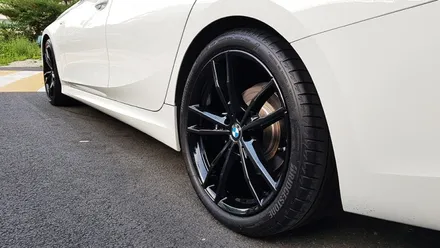 BMW 3시리즈 휠 도색 비용 유광 블랙휠 휠도색 분체도장 / 시흥시 죽율동
