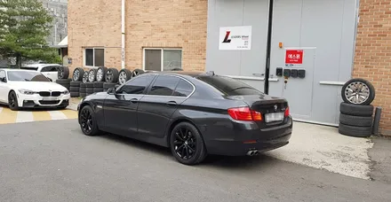 BMW 528i 휠복원 휠 도색 후기 유광블랙 휠도색 분체도장 리더스휠 / 시흥시 죽율동